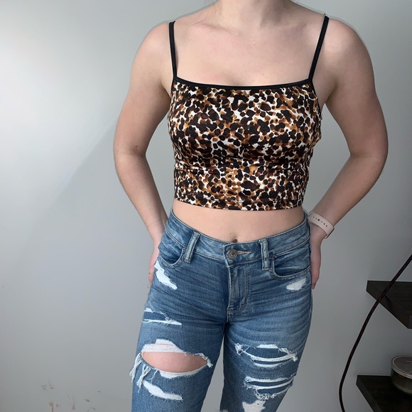 Animal Print Crop Top - Picture 4 of 4